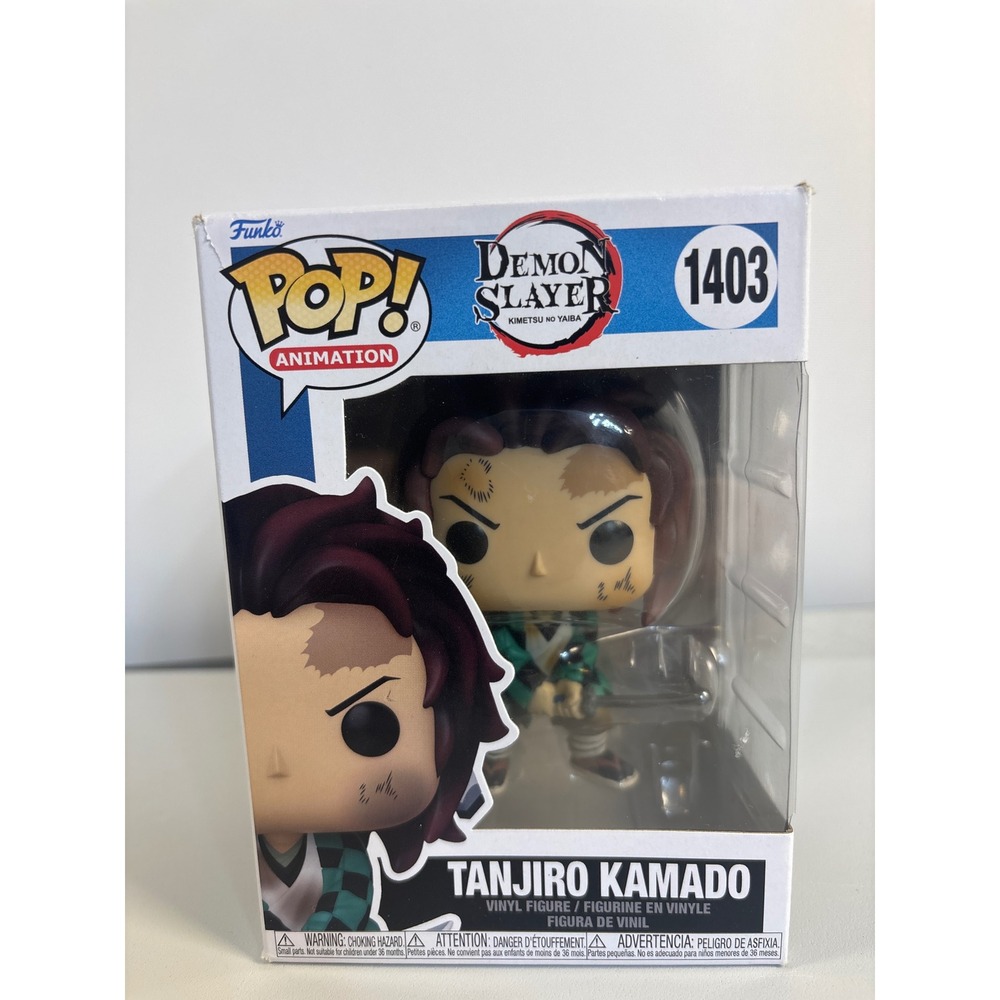 Funko Pop! Demon Slayer Tanjiro Kamado #1403 Battle Worn Vinyl Figure - Read